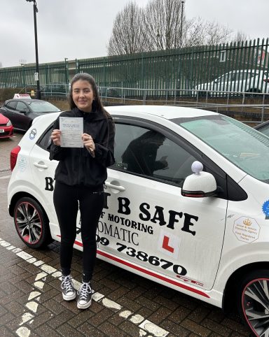 Ebony Passed driving test 1st attempt 2 minors only 5th February 2026 Sidcup Test Centre