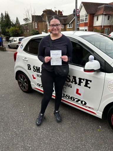 Talia Passed her driving test 1st attempt with 3 minors only 17th February 2026 Sevenoaks Test Centre