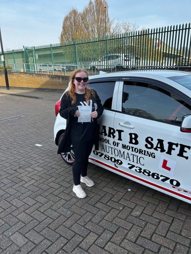 Jodie Passed her driving test today 3.02pm with her 2nd attempt. you overcame your nerves and did it. 20th March 2026 SidcupTest Centre