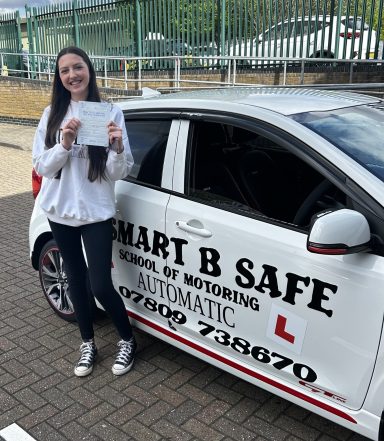 Chloe Passed her driving test with her 1st attempt with 1 minor only 16th April 2026 Sidcup Test Centre