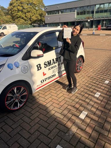 Beer Passed her driving test with her 2nd attempt with 3 minors 11th October 2026 Sidcup Test Centre 9.07am